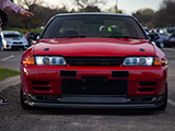 Red R32 Nissan Skyline GT-R with Front Lip