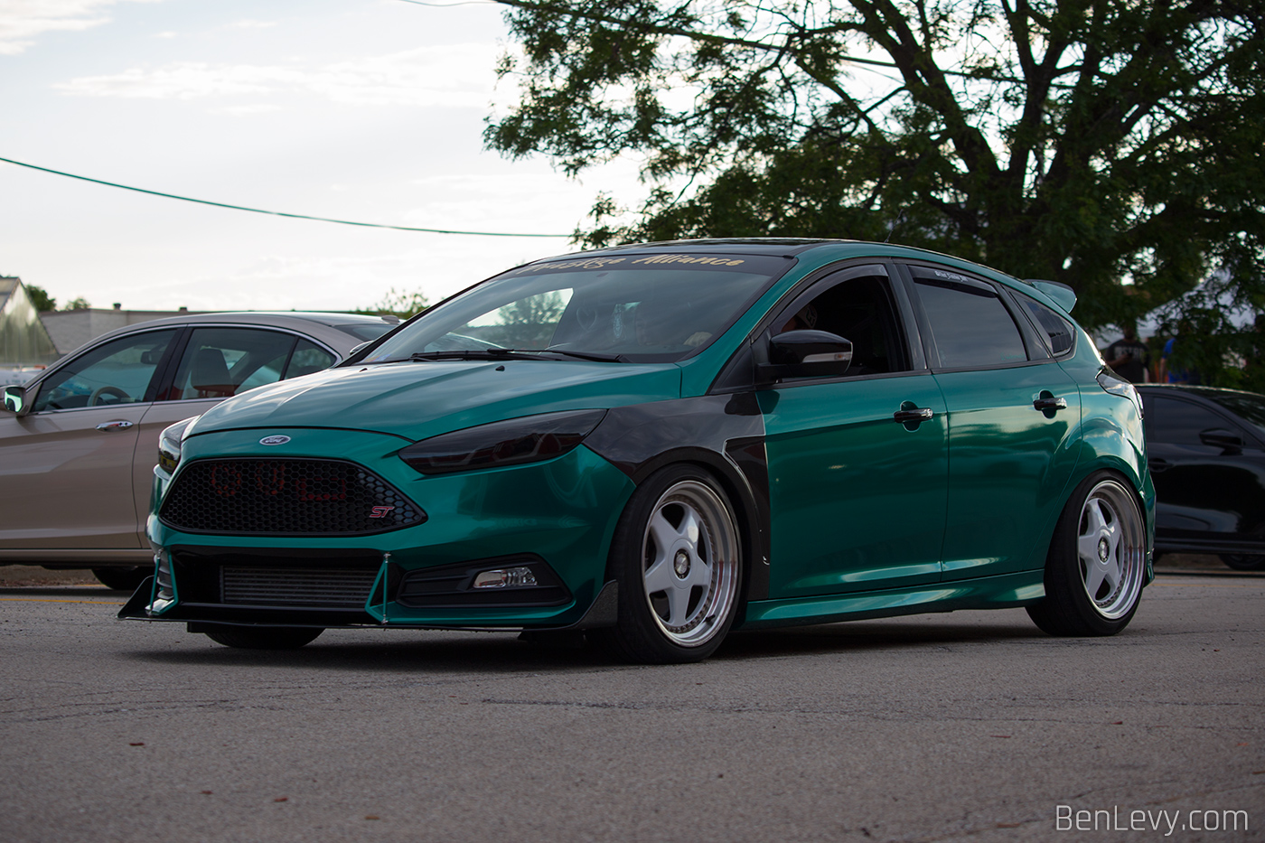 Ford Focus ST with Green Wrap