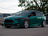 Ford Focus ST with Green Wrap