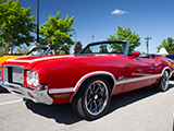 Red Oldsmobile 442 Convertible