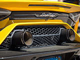 Lamborghini Aventador SVJ exhaust detail