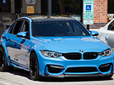 Marina Blue BMW M3 sedan