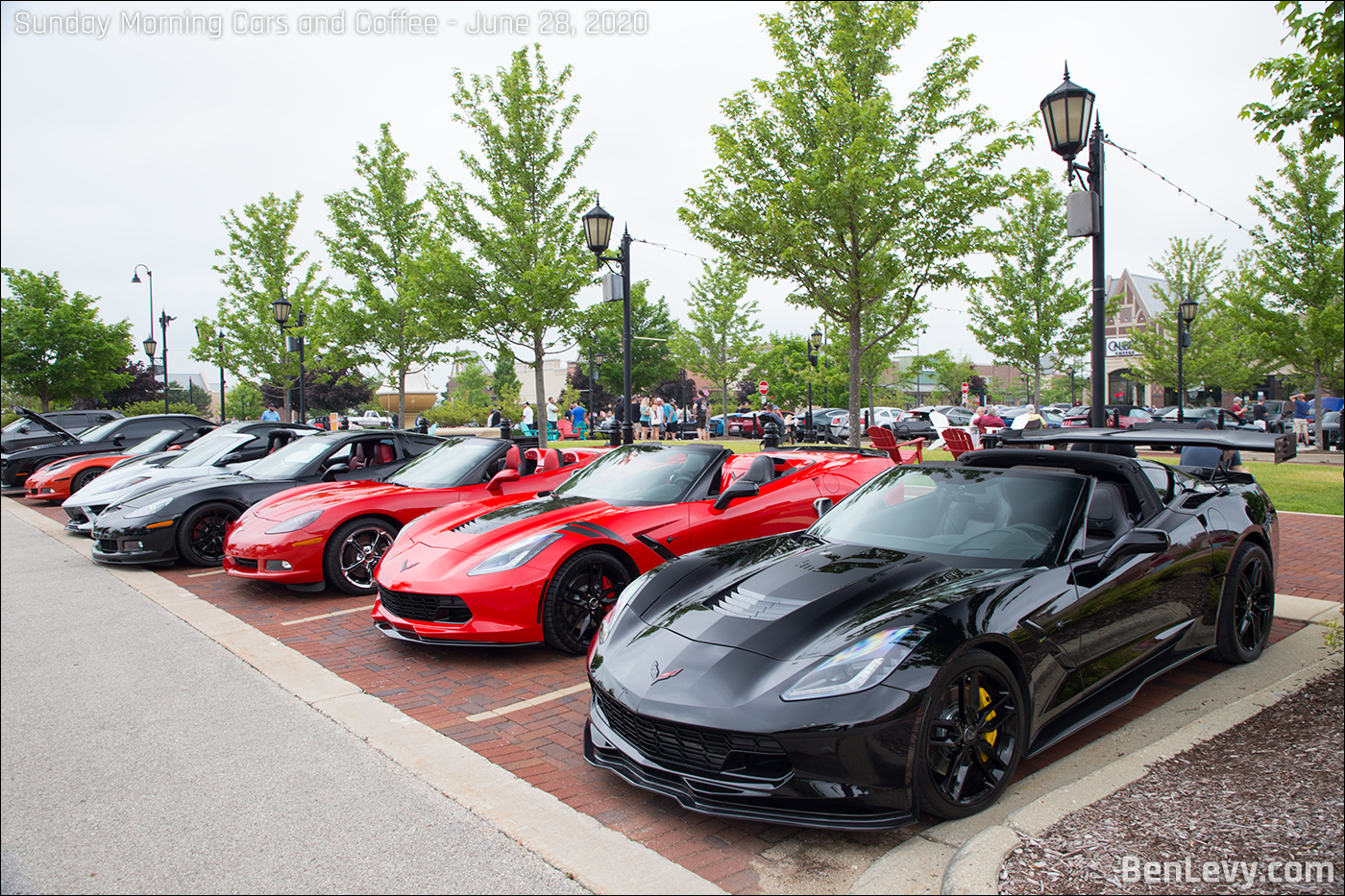 Corvettes at Cars and Coffee