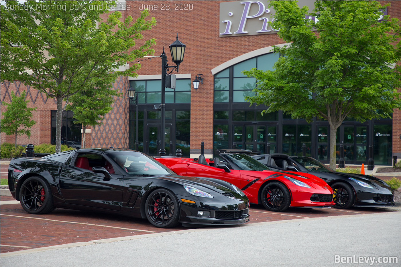 C7 Corvettes at Cars and Coffee