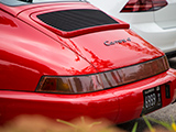 Rear tailights of Porsche 964 Carrera 4