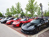 Corvettes at Cars and Coffee
