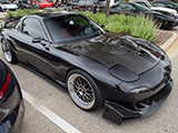Mazda RX-7 with vented CF Hood