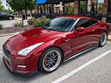 Red R35 Nissan GT-R