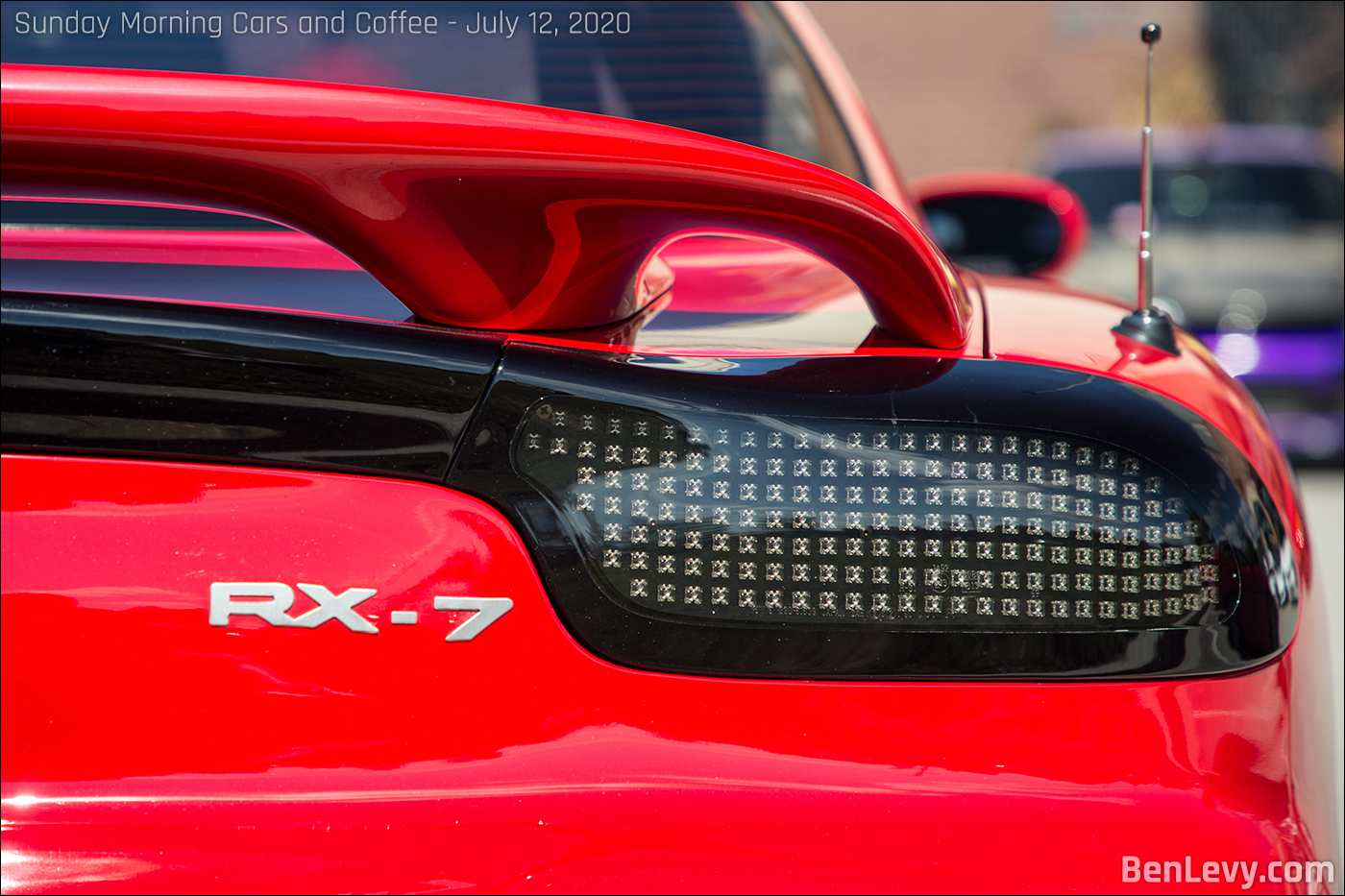 Custom LED taillights on Mazda RX-7