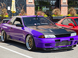 Purple R32 Skyline GT-R with Carbon Fiber Hood