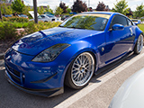 Blue Nissan 350Z at Sunday Morning Cars and Coffee