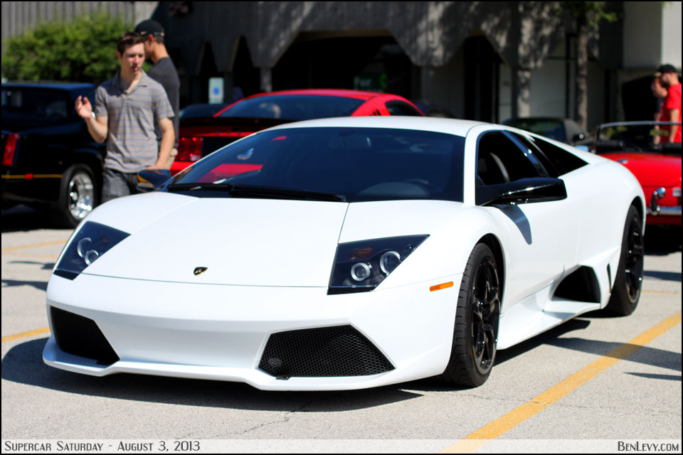 White Lamborghini Murcielago