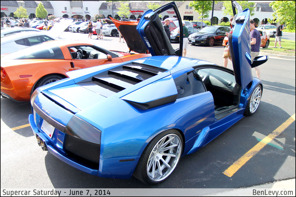 Blue Lamborghini Murcielago