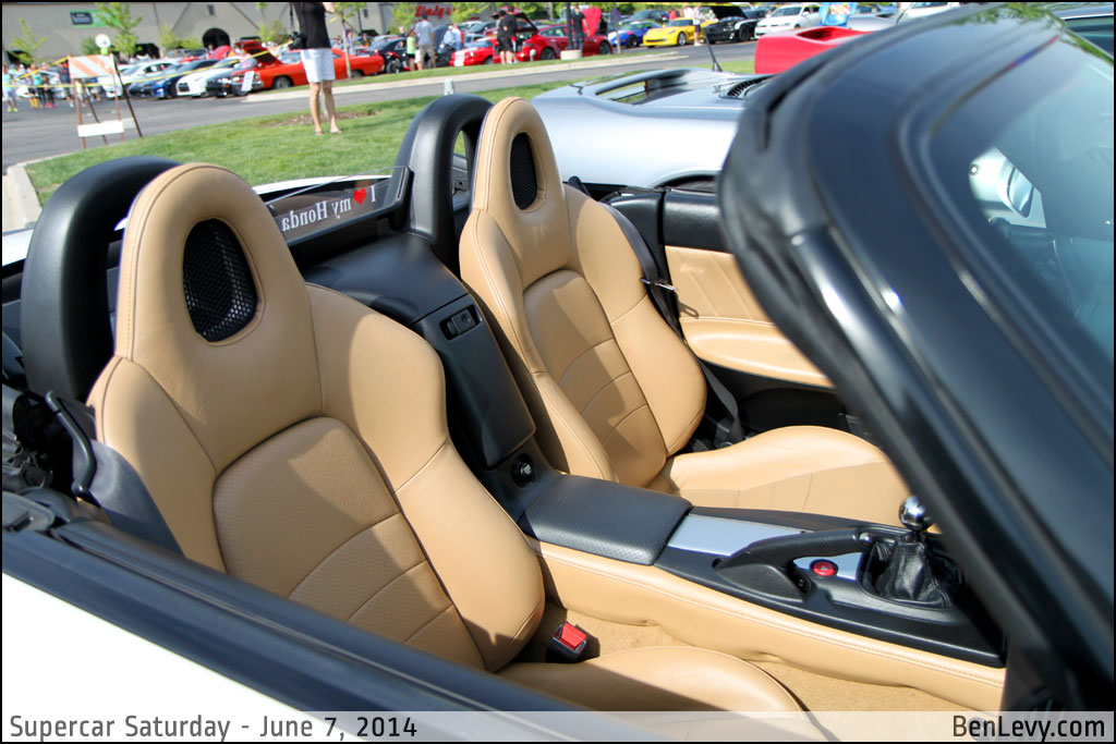 Tan Leather Seats in Honda S2000
