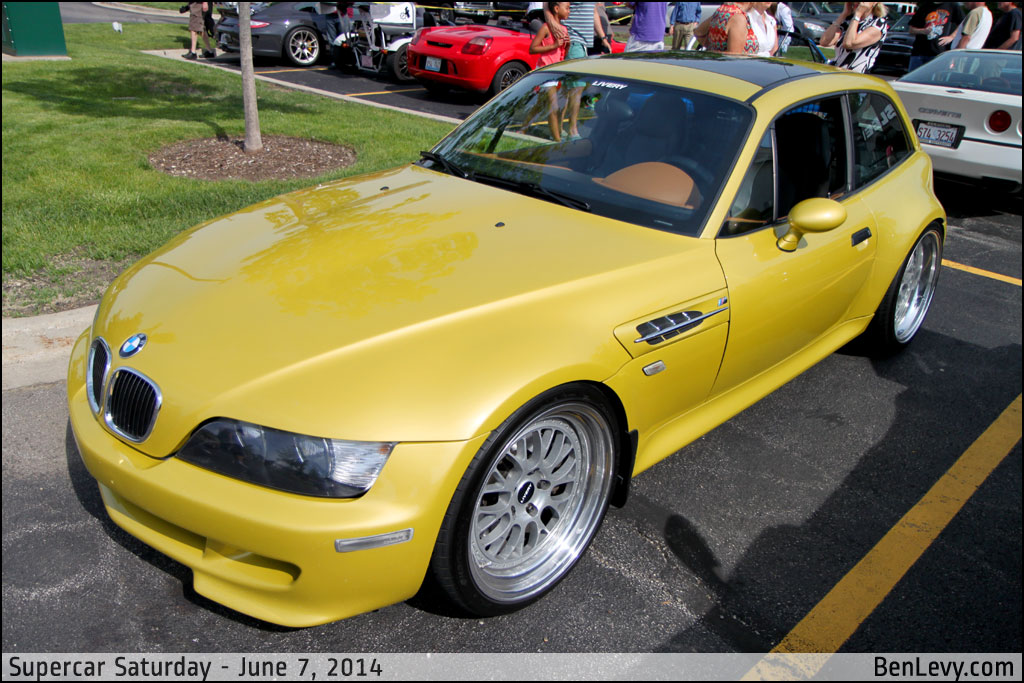 Yellow BMW M Coupe