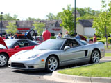 Silver Acura NSX