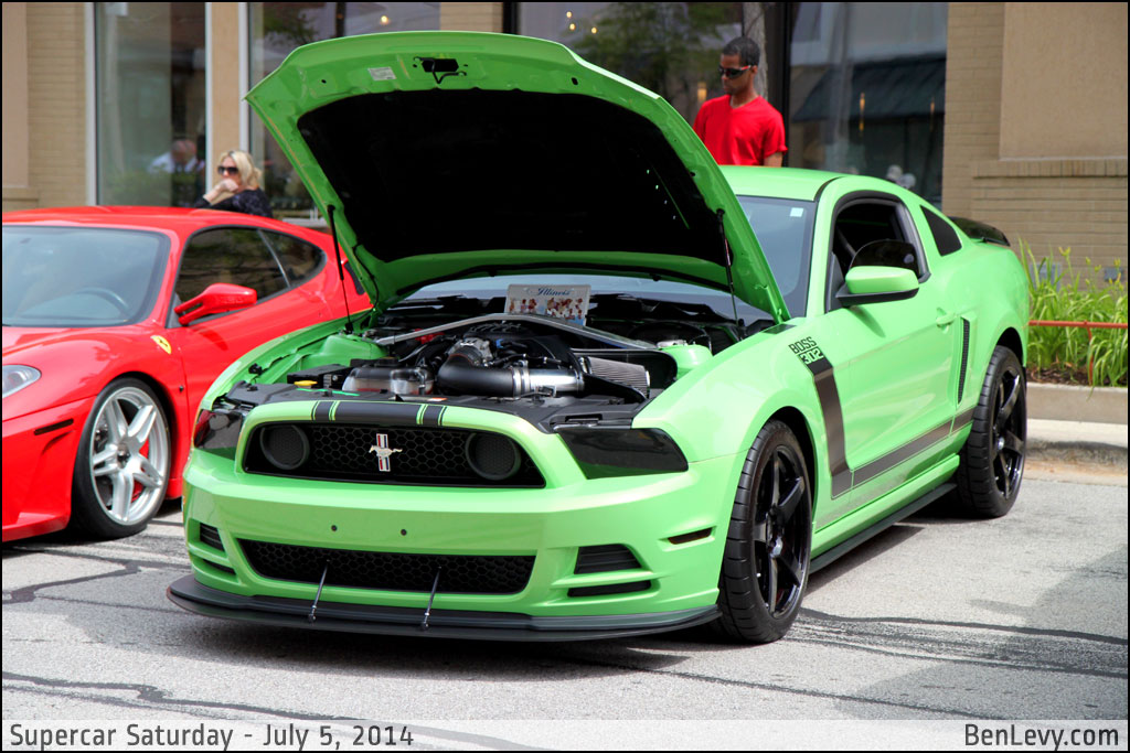 Lime Green Ford Boss 302 Mustang