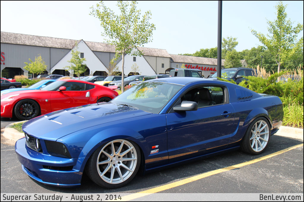 Lowered Ford Mustang