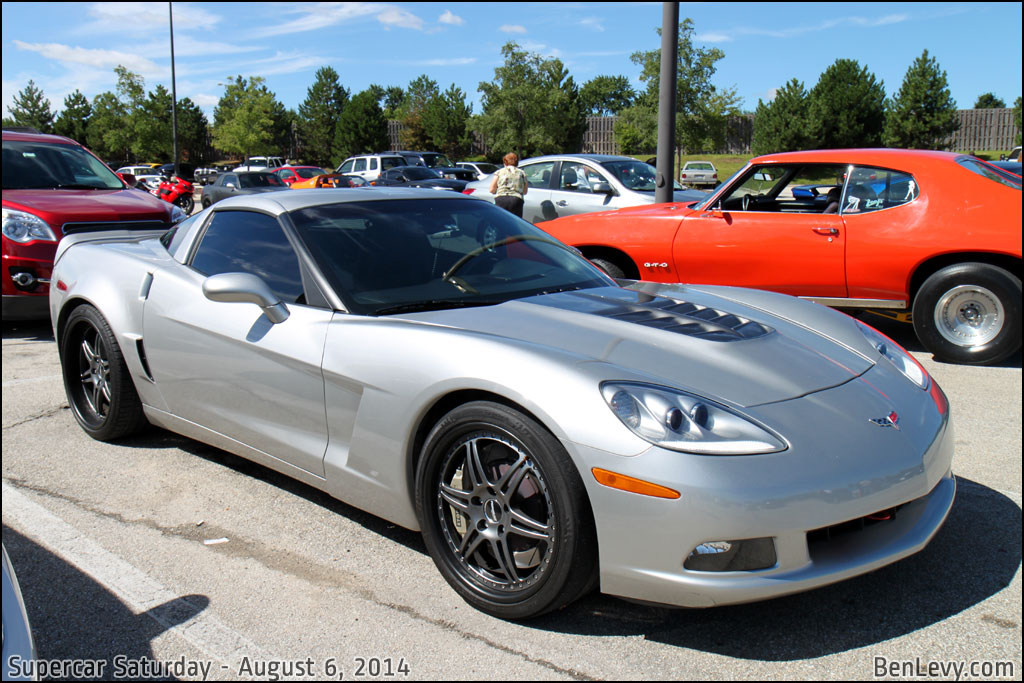 Silver C6 Corvette