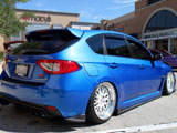 Blue Subaru WRX STI