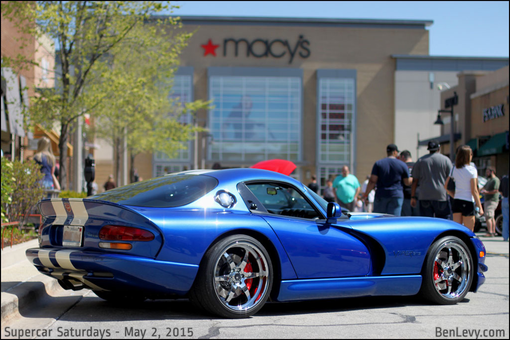 Blue Dodge Viper GTS