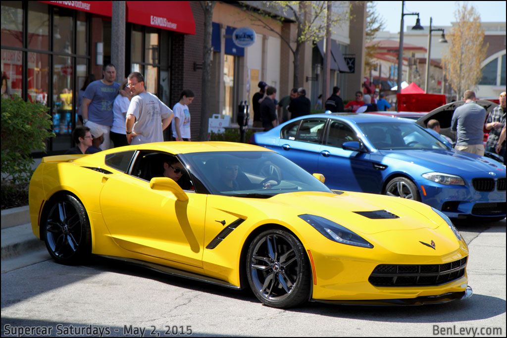 Yellow C7 Corvette Stingray