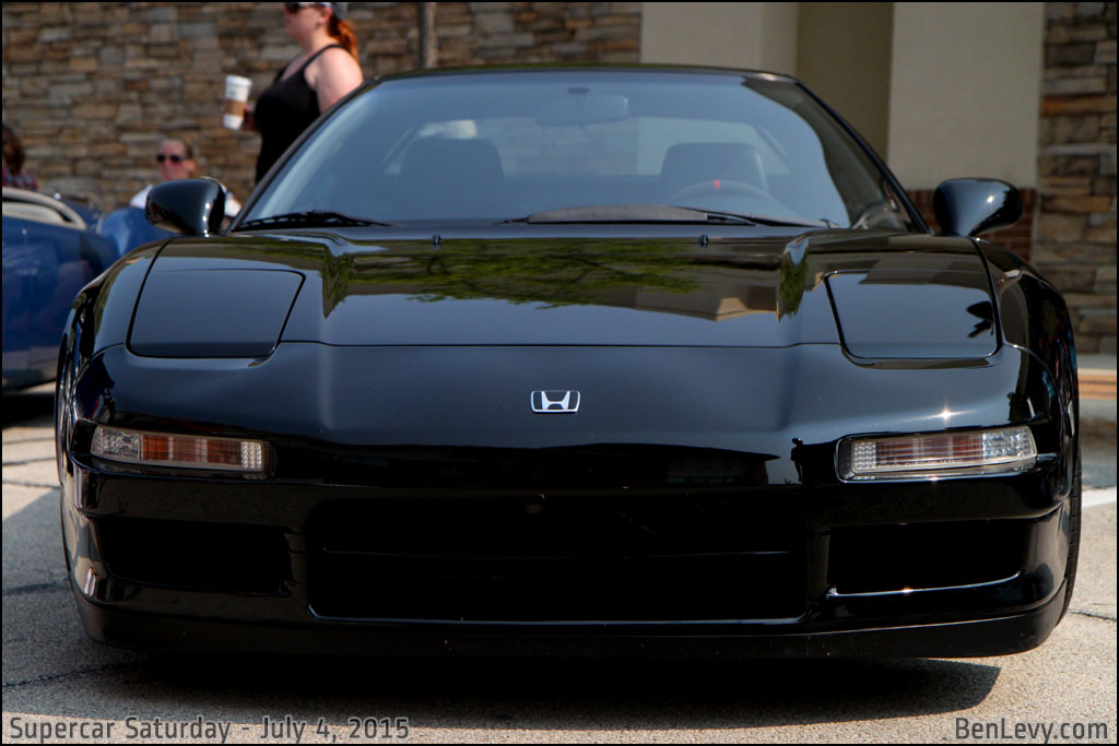 Front of a black Acura NSX