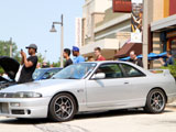 Silver Nissan Skyline GT