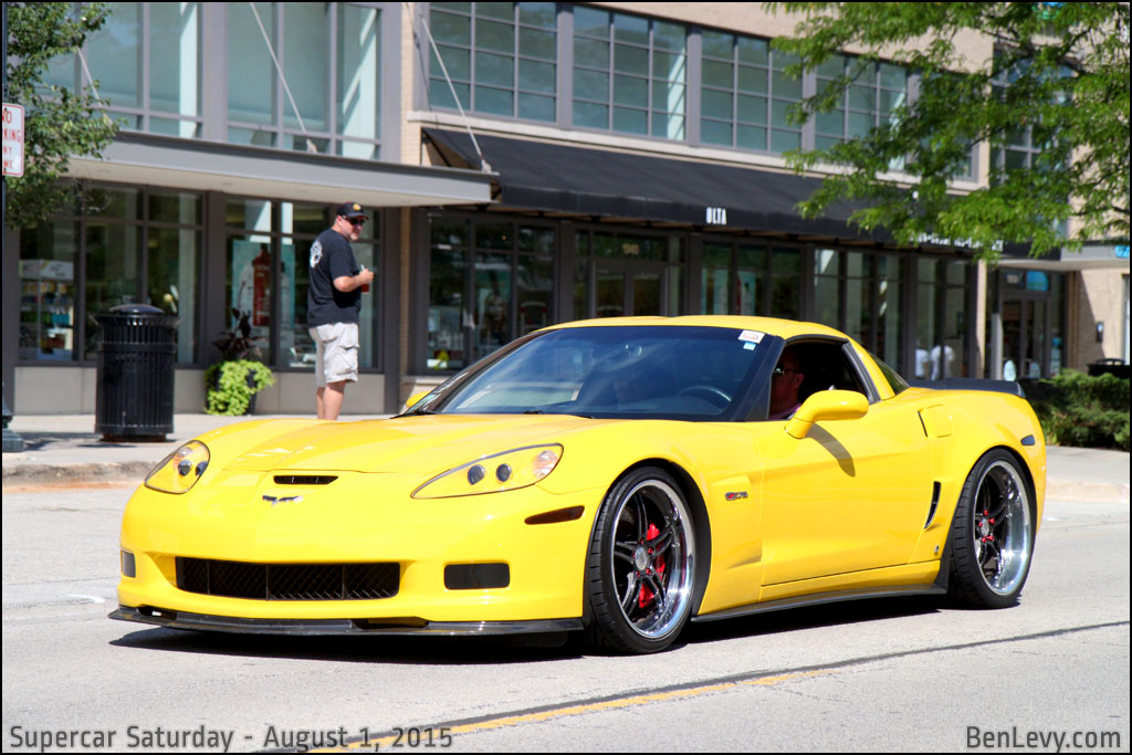Yellow C6 Corvette Z06