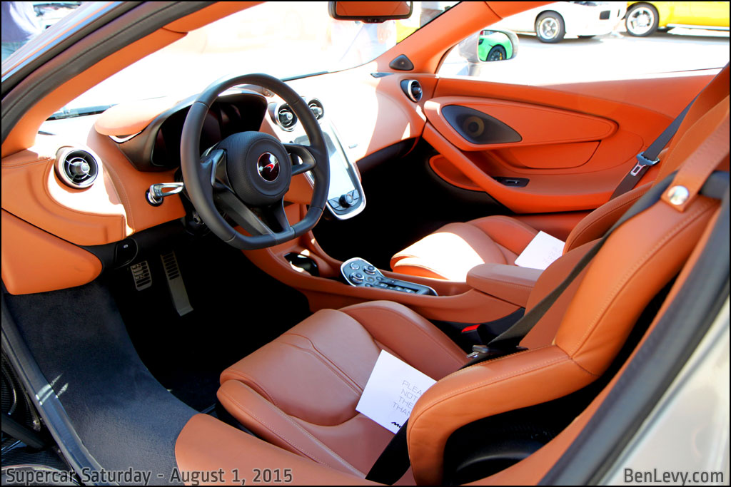 Interior of a McLaren 570S