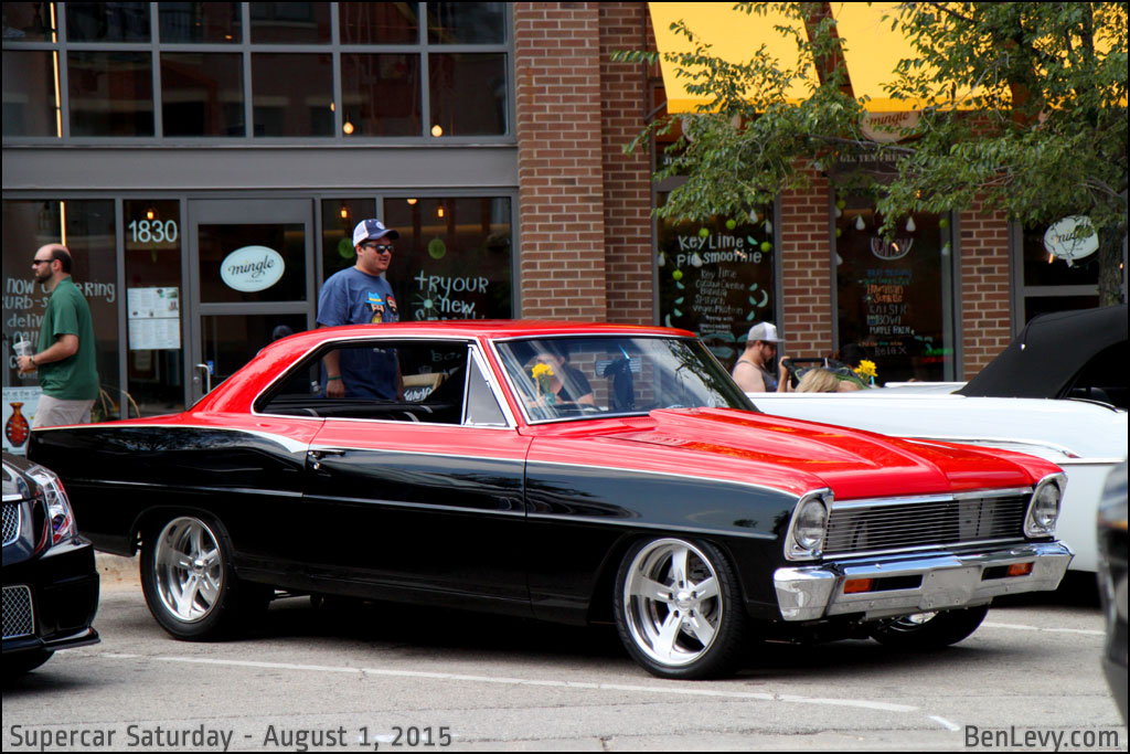 Red and Black Chevrolet Chevy II
