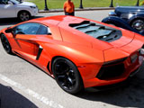 Orange Lamborghini Aventador
