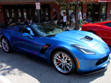 Blue Corvette Z06 convertible