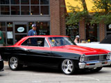 Red and Black Chevrolet Chevy II