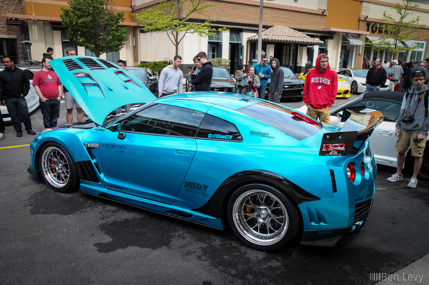 Modified Nissan GT-R at Car Meet in Bolingbrook