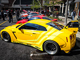 Yellow Nissan GT-R