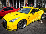 Yellow Nissan GT-R