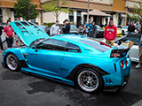Modified Nissan GT-R at Car Meet in Bolingbrook
