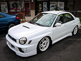 White Subaru Impreza WRX