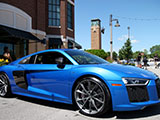 Blue Audi R8 V10