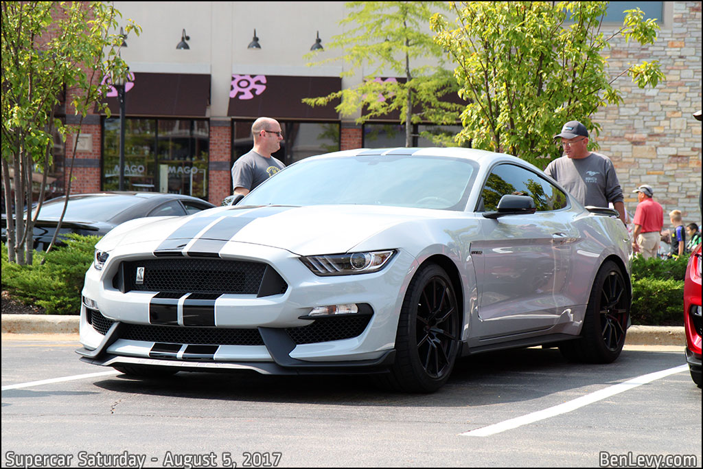 Silver Ford Mustang Shelby GT350