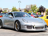 Silver Porsche 911 GT3
