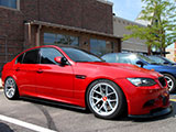 Red E90 BMW M3