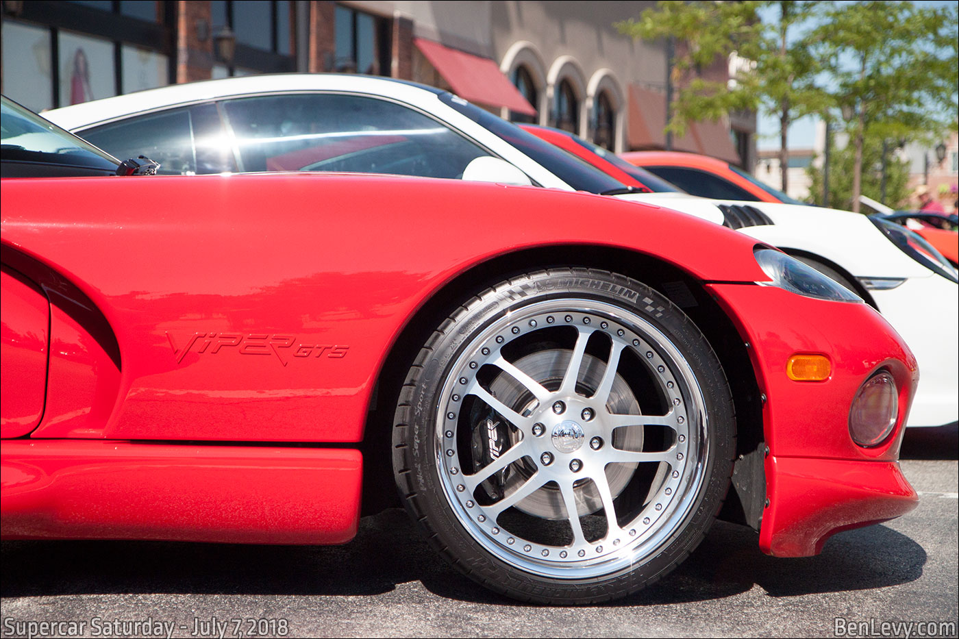 Red Dodge Viper GTS front fender - BenLevy.com