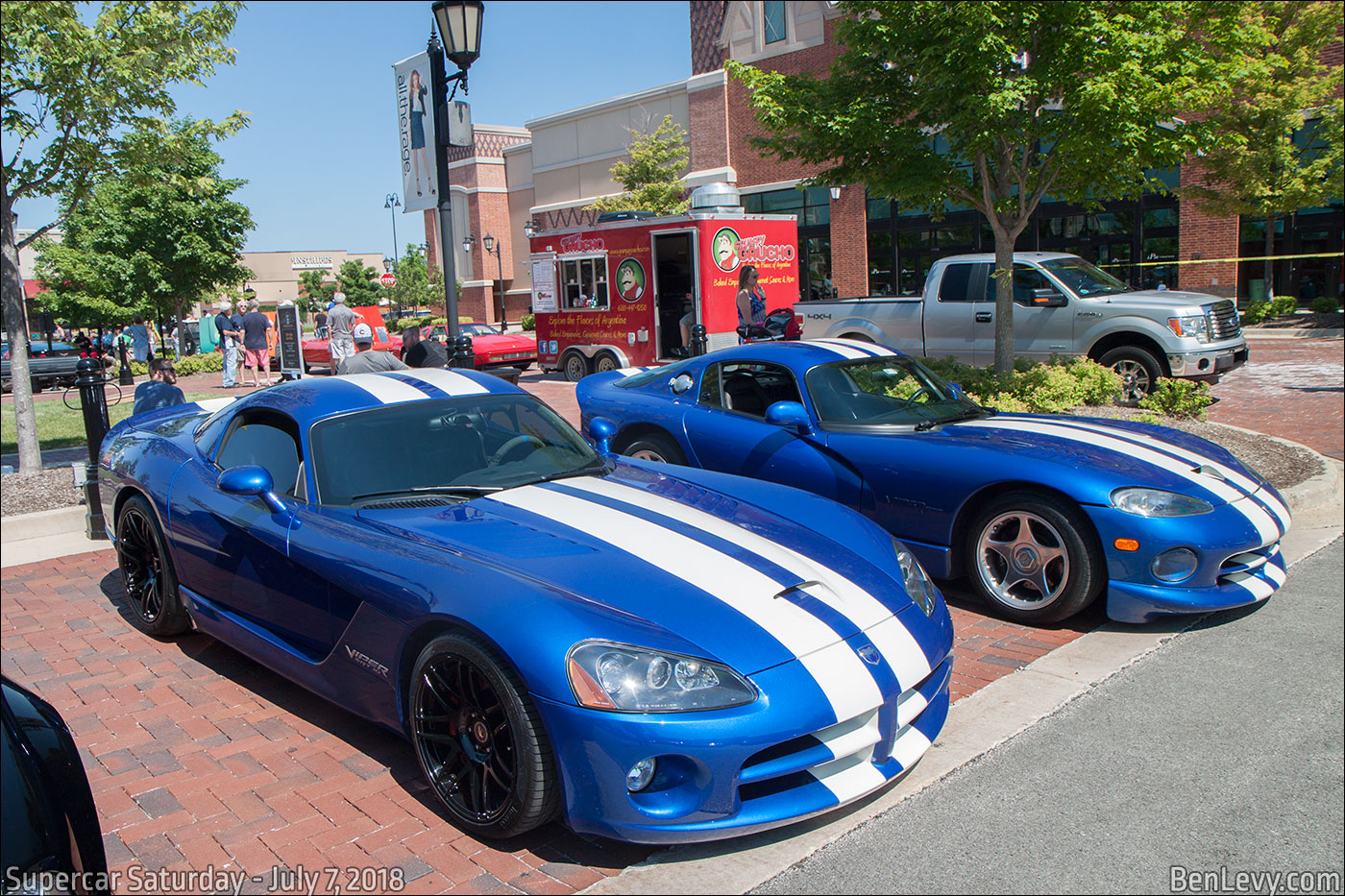 Blue Dodge Vipers