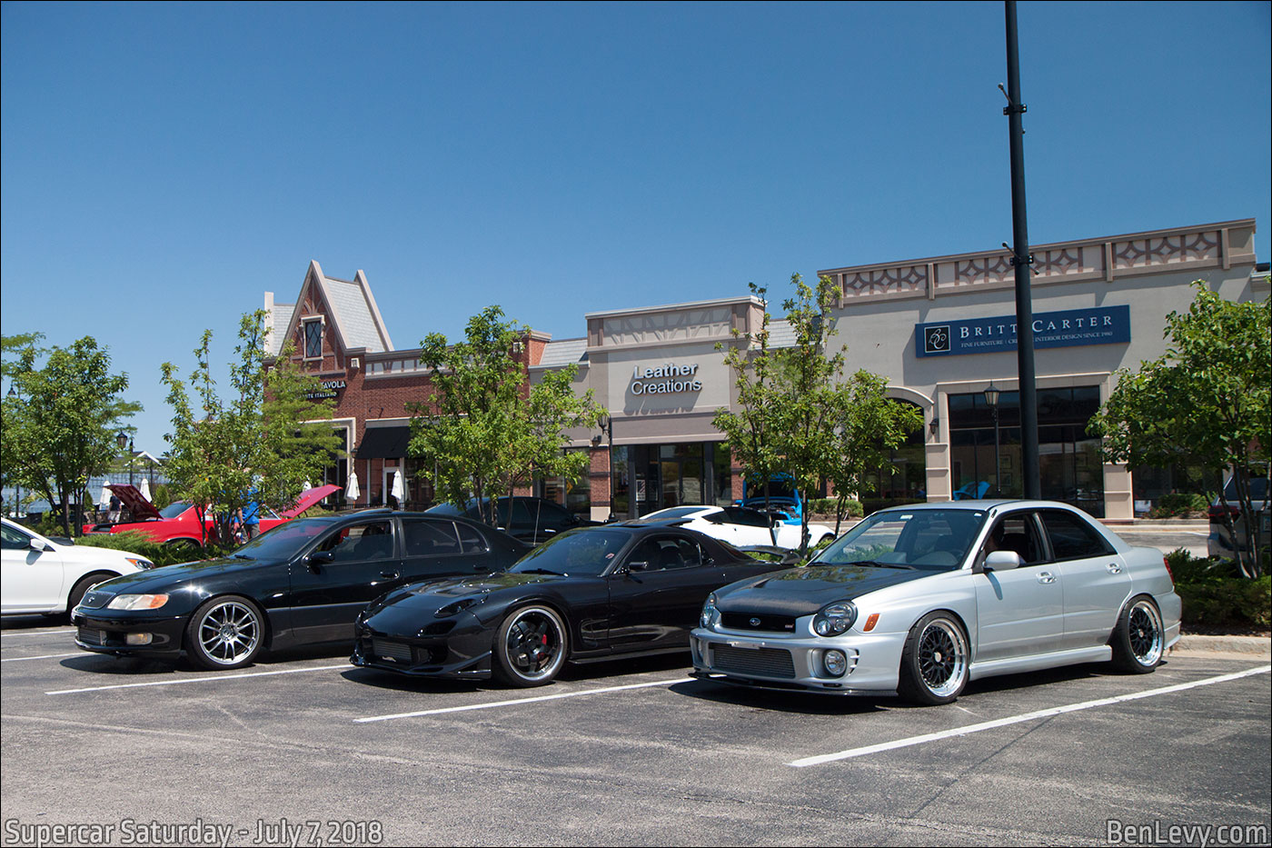 GS300, RX-7, and WRX