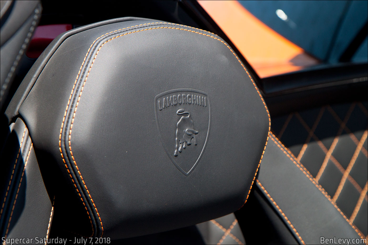 Lamborghini Aventador headrest
