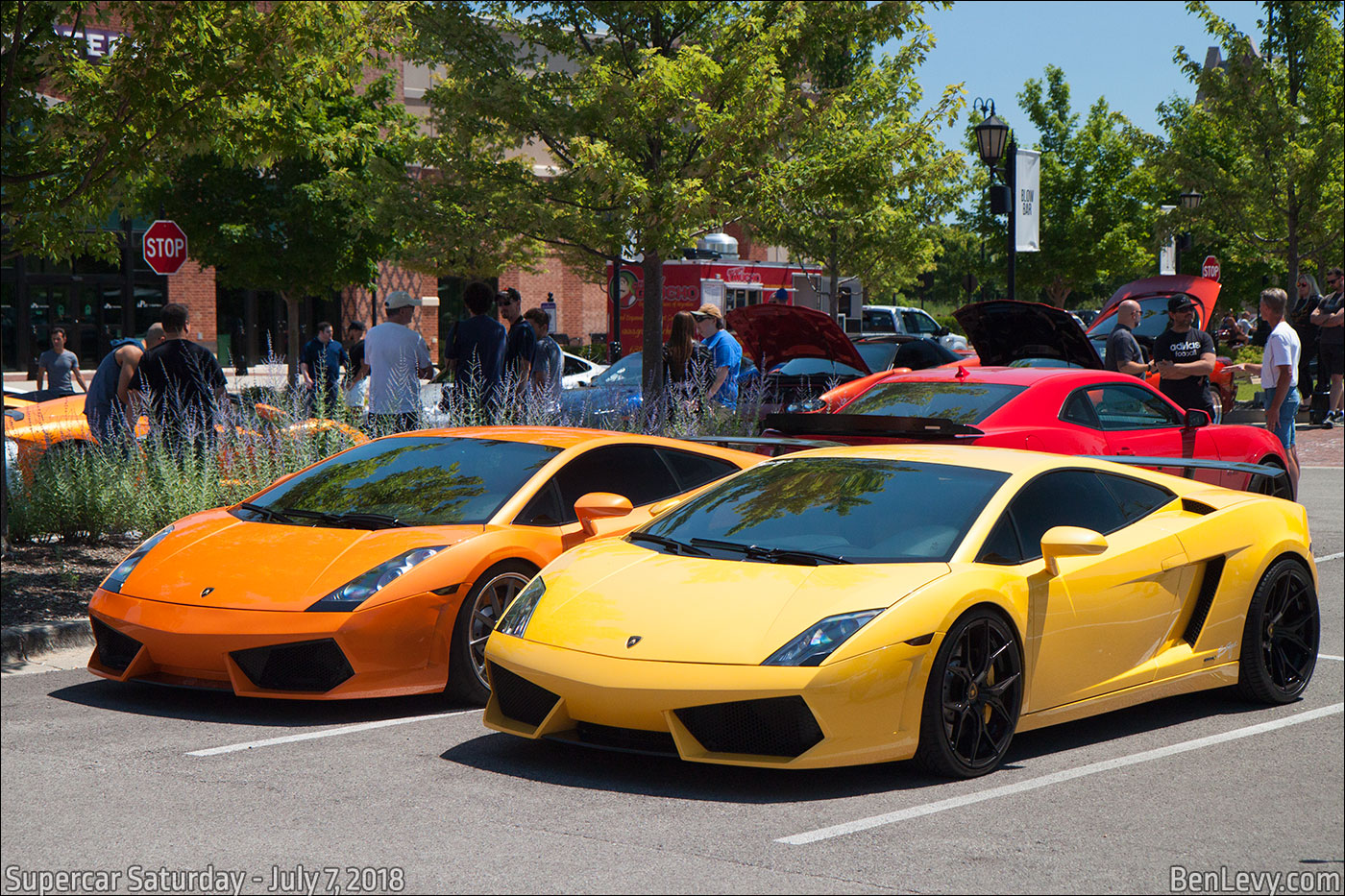 Orange and Yellow Lamborghini Gallardo