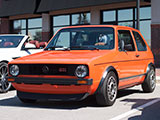 Orange Volkswagen Golf GTI Mk1