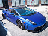 Blue Lamborghini Gallardo